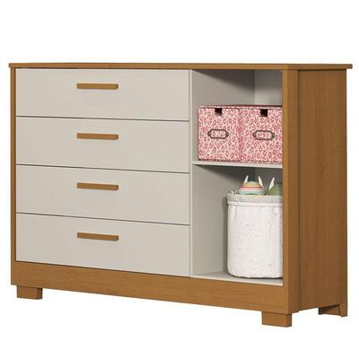 Quarto De Bebê Zaki E Berço Americano Evolution 4 Em 1 Areia Acetinado Savana - Reller