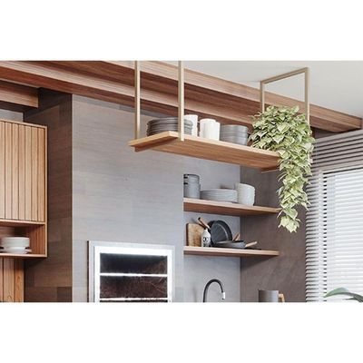 Prateleira De Cozinha Suspensa Divina 125cm Cinamomo - Mgm