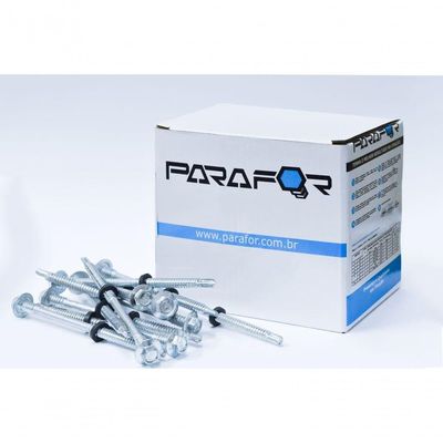 Parafuso Auto Brocante Zincado Para Telha Sanduiche - 12-14x3.1/4 - 5,5x83mm - 800 Peças