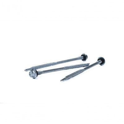 Parafuso Auto Brocante Zincado Para Telha Sanduiche - 12-14x3.1/4 - 5,5x83mm - 800 Peças