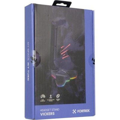 Suporte Para Headset Fortrek Vickers Rgb Preto
