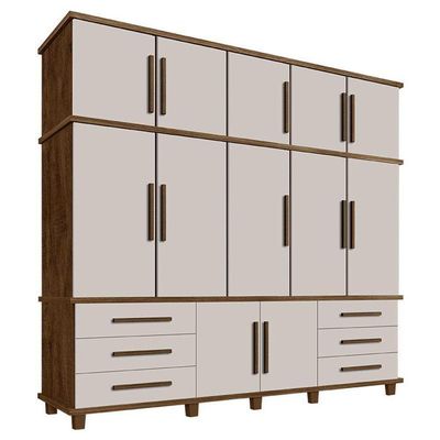 Guarda Roupa Casal Londres Malbec Off White ? Luapa Móveis
