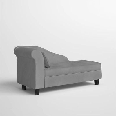 Recamier Diva França 1,40m Suede Cinza - Inova Decor