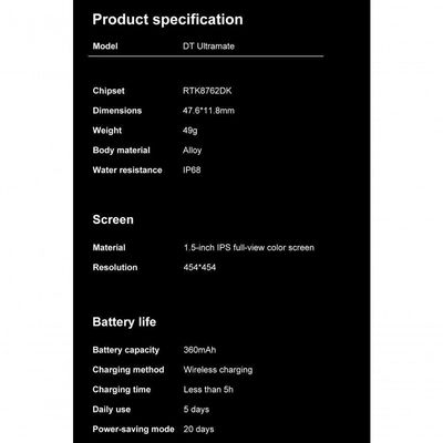 Smartwatch Masculino Smartch Bd1820 à Prova D'água Preto