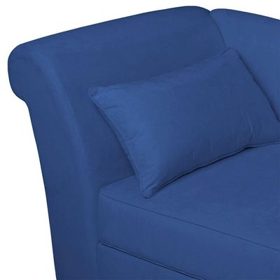 Recamier Diva França 1,40m Suede Azul Marinho - Inova Decor
