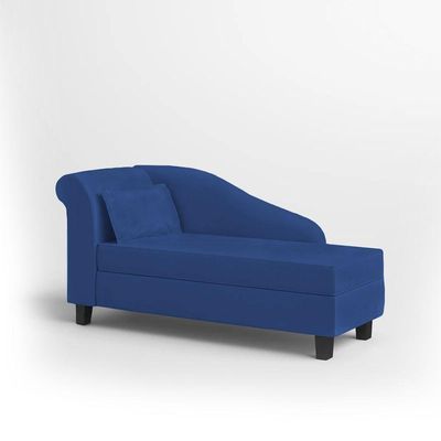 Recamier Diva França 1,40m Suede Azul Marinho - Inova Decor