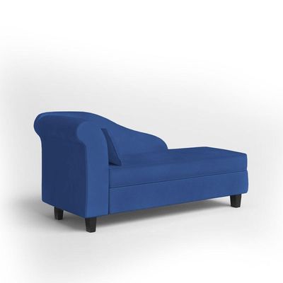 Recamier Diva França 1,40m Suede Azul Marinho - Inova Decor