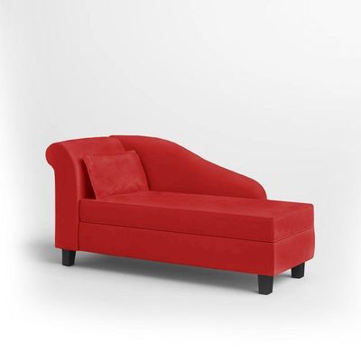 Recamier Diva França 1,40m Suede Vermelho - Inova Decor
