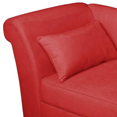 Recamier Diva França 1,40m Suede Vermelho - Inova Decor
