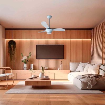 Ventilador De Teto Ventisol Mistral Led Inverter Com Controle Branco Bivolt