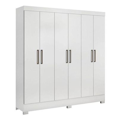 Guarda Roupa Casal Prático Branco - Demóbile