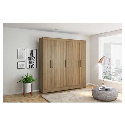 Guarda Roupa Casal Prático Amêndola Touch - Demóbile