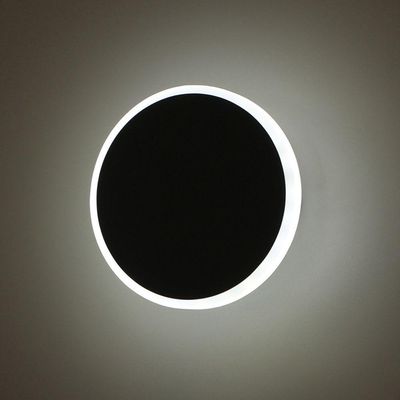 Arandela Moderno Led Taschibra Optic Circle 3 Em 1 Bivolt Preto