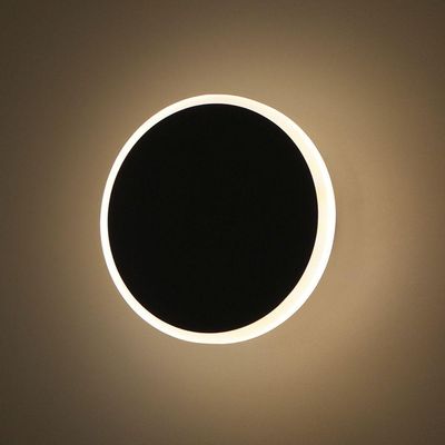 Arandela Moderno Led Taschibra Optic Circle 3 Em 1 Bivolt Preto