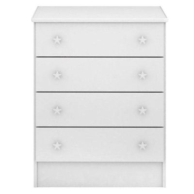 Cômoda Infantil 103 Doce Sonho Branco Brilho - Qmovi