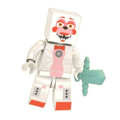 Brinquedo Boneco Bloco De Montar Five Nights At Freddy´s Com Lego - Adventure Fun Time Foxy