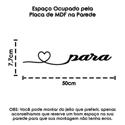 Palavra Decorativa Mdf Corte Laser P/ Todo Sempre Preta