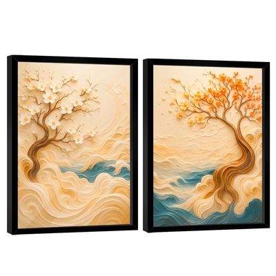 Quadro Decorativo Duo árvore Da Sabedoria 3d