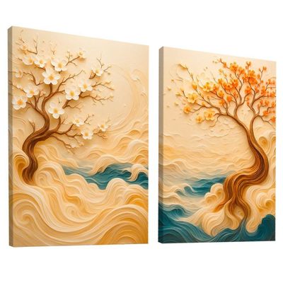 Quadro Decorativo Duo árvore Da Sabedoria 3d