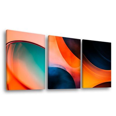 Quadro Decorativo Trio Abstrato Gradiente