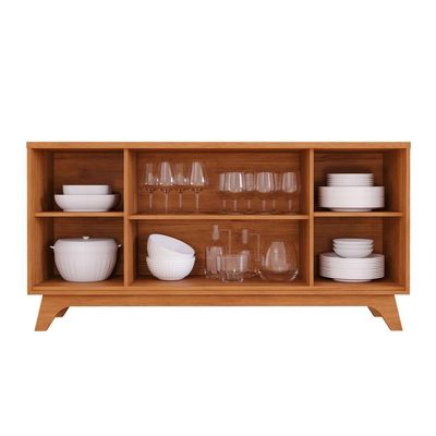 Buffet 4 Portas 100% Mdf Isa Cinamomo Cimol