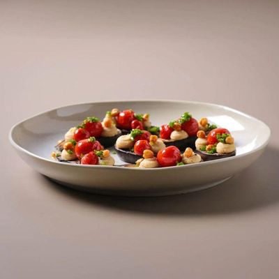 Travessa Redonda Grande 36 Cm Orgânico Latte Porto Brasil