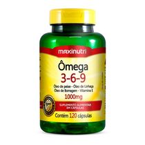 Ômega 3-6-9 1000mg Maxinutri 120 Cápsulas