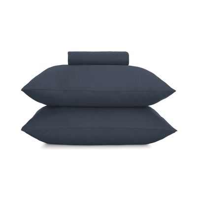 Jogo de Cama Simples King 3 Peças Altenburg Azul UN / Azul