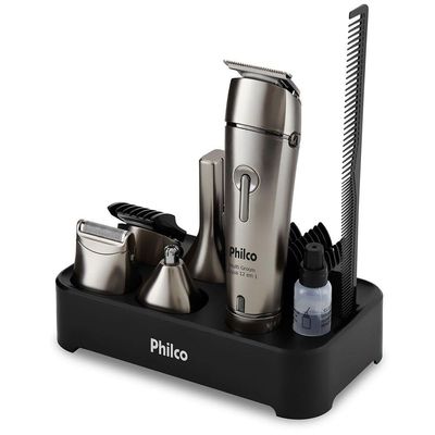 Aparador De Pelos Philco Multi Groom Aqua 12 Em 1 Pap03 Bivolt