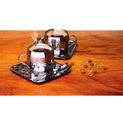 Conjunto p/ Cafezinho Tramontina Continental Inox - 18 Peças