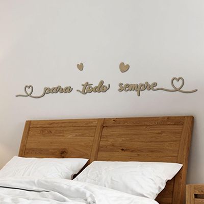 Palavra Decorativa Mdf Corte Laser P/ Todo Sempre Cru