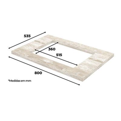 Balcão Forno De Embutir Nova York Branco Com Tampo Para Cooktop Calcare – Henn