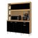 Cozinha Kit Duda 140 Cm Damasco Preto – Poquema