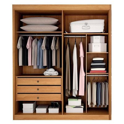 Guarda Roupa 2 Portas 2 Espelhos Gold Cinamomo – Leifer Móveis