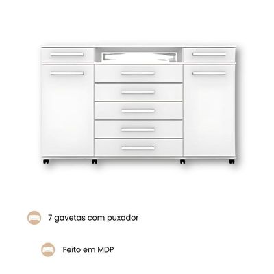 Cômoda London Branco Brilho - Demóbile