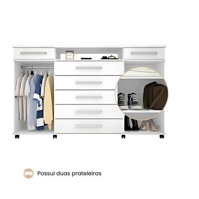 Cômoda London Branco Brilho - Demóbile