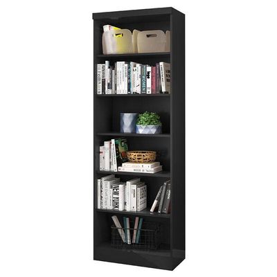 Estante Para Livros 1404 Preto Fosco - Qmovi