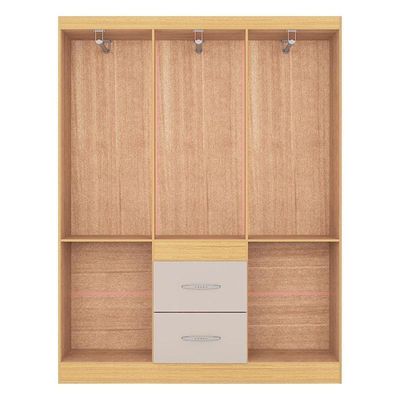 Guarda Roupa Casal Milão 6 Portas Damasco Off White – Poquema
