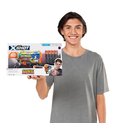 Lançador de dardos - X-Shot Skins Menace Sonic Hiper Skype