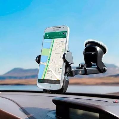 Suporte Para Celular Gps Articulavel Silicon Sucker