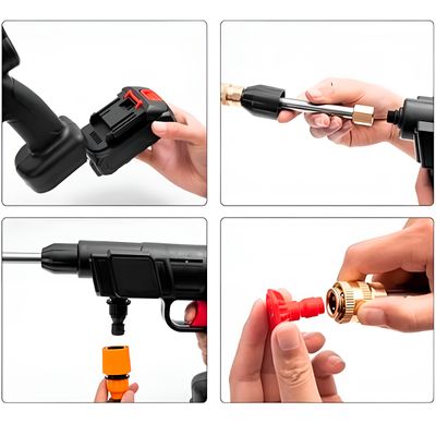 Conjunto Kit Lavadora de Alta Pressão Recarregável - solução perfeita para quem busca praticidade e eficiência