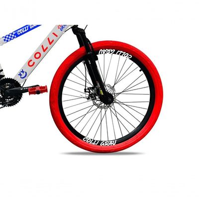 Bicicleta Grau Aro 26 21 Marchas Colli Branco/azul/vermelho