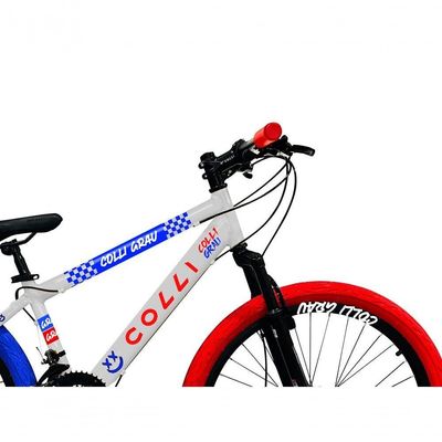 Bicicleta Grau Aro 26 21 Marchas Colli Branco/azul/vermelho