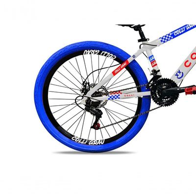 Bicicleta Grau Aro 26 21 Marchas Colli Branco/azul/vermelho