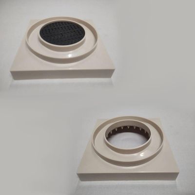 Kit 2 Ralo Oculto 15x15 Invisivel Para Piso Porcelanato Bege