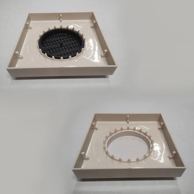 Kit 2 Ralo Oculto 15x15 Invisivel Para Piso Porcelanato Bege