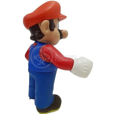 Boneco Action Figure Mario Articulado Colecionável Grande Super Size 23cm - Super Mario World