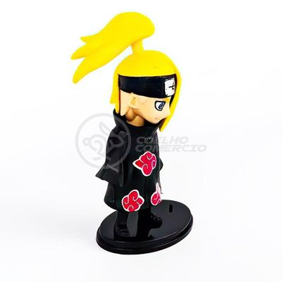 Boneco Action Figure Brinquedo Miniatura Deidara Akatsuki Colecionáveis Naruto Shippuden