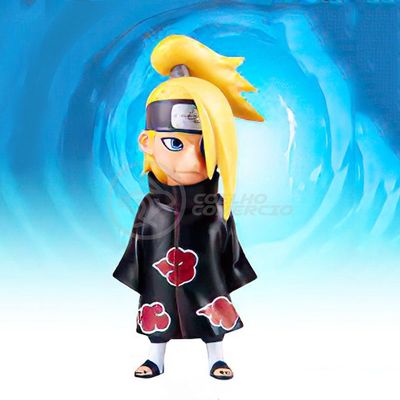 Boneco Action Figure Brinquedo Miniatura Deidara Akatsuki Colecionáveis Naruto Shippuden