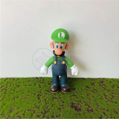 Boneco Action Figure Luigi Articulado Colecionável Grande Super Size 23cm - Super Mario World